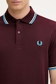 Fred Perry polo bawełniane bordowy M3600