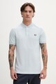 Fred Perry polo bawełniane bawełna niebieski M6000