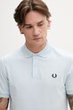 Fred Perry polo bawełniane niebieski M6000