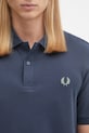 Pamučna polo majica Fred Perry mornarsko plava M6000