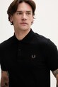 Fred Perry polo bawełniane czarny M6000