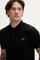 Fred Perry polo bawełniane czarny M6000