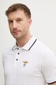 Βαμβακερό μπλουζάκι πόλο Aeronautica Militare μπεζ PO1308UP00082