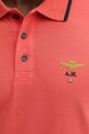 Aeronautica Militare polo bawełniane PO1308UP00082 czerwony
