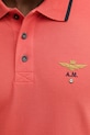 Aeronautica Militare polo bawełniane PO1308UP00082 czerwony