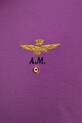 Aeronautica Militare polo bawełniane PO1308UP00082 fioletowy