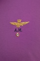 Aeronautica Militare polo bawełniane PO1308UP00082 fioletowy