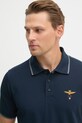 Aeronautica Militare polo in cotone blu navy PO1308UP00082