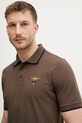Aeronautica Militare polo bawełniane brązowy PO1308UP00082