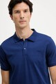 Odzież Trussardi polo bawełniane G5008000025N granatowy