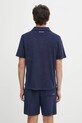 Odzież Sporty & Rich polo bawełniane Eden Script Terry TO03260673BL106 granatowy