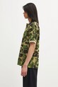 A Bathing Ape polo Camo Pile Jacquard 001POL301002M zielony AW25