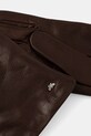 Weekend Max Mara rękawiczki skórzane SENAPESHORT 2525566035600 brązowy AW25