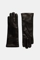 Weekend Max Mara mănuși de piele SENAPESHORT piele negru 2525566035600