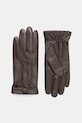 Marciano Guess rękawiczki skórzane skóra licowa brązowy 5BGZ04.9423Z