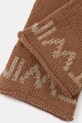 Rukavice s prímesou vlny Twinset 252TA4252 hnedá AW25