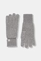 Calvin Klein rękawiczki kaszmirowe wełna szary LV14F8065G