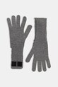 MM6 Maison Margiela rękawiczki z dodatkiem wełny aplikacja szary S62TS0078.M13198.854