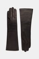 MM6 Maison Margiela rękawiczki skórzane x Agnelle skóra licowa szary S62TS0080.M07014.855