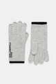 Karl Lagerfeld Jeans rękawiczki z domieszką wełny z domieszką wełny szary A4W33090