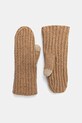 UGG rękawiczki z domieszką wełny CHUNKY pozostałe brązowy 101022