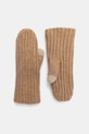 Рукавички з домішкою вовни UGG CHUNKY інші коричневий 101022