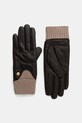 Barbour rękawiczki skórzane skóra licowa brązowy LGL0140