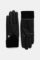 Barbour rękawiczki skórzane skóra licowa czarny LGL0140