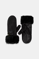 Barbour rękawiczki skórzane skóra licowa czarny LGL0150