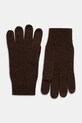 FROM FUTURE rękawiczki kaszmirowe wełna brązowy AGA00837