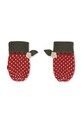 Detské vlnené rukavice Konges Sløjd STRAWBERRY MITTENS KS103538.9BYA červená AW25