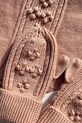 Konges Sløjd mănuși de lână pentru copii CABBY MITTENS bej KS103451.9BYA