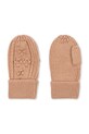 Konges Sløjd rękawiczki wełniane dziecięce CABBY MITTENS wełna pomarańczowy KS103451.9BYA