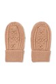 Konges Sløjd mănuși de lână pentru copii CABBY MITTENS KS103451.9BYA portocaliu AW25