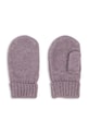 Konges Sløjd rękawiczki dziecięce ISA MITTENS z dodatkiem wełny fioletowy KS103476.9BYA