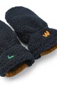 Rukavice Liewood Grethe Pile Gloves LW17841.9BYA tmavomodrá AW25