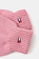 Bavlnené rukavice Tommy Hilfiger AU0AU01657.9BYA ružová AW25