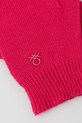 United Colors of Benetton mănuși cu lână 126WCG00M.G.seasonal roz AW25
