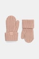 Рукавички для немовлят United Colors of Benetton меланж бежевий 126WGG008.P.seasonal