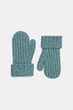 Dětské rukavice United Colors of Benetton směs tyrkysová 126WGG008.P.seasonal