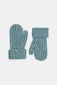 Рукавички для немовлят United Colors of Benetton меланж бірюзовий 126WGG008.P.seasonal