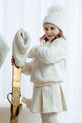Jamiks rękawiczki dziecięce OPAL OPAL.Rekawiczk.JZI271.K beżowy AW25