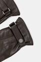 Calvin Klein rękawiczki skórzane LV04D8035G brązowy AW25