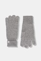 Calvin Klein rękawiczki kaszmirowe wełna szary LV14D8016G