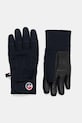 Fusalp guanti da sci in pelle pelle fiore blu navy T2701
