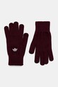 adidas Originals rękawiczki Adicolor aplikacja bordowy JZ5014