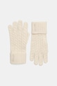 Rukavice s prímesou vlny Gant s prídavkom vlny béžová 4930022