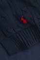 Дитячий бавовняний шарф Polo Ralph Lauren 323953206001 темно-синій AW25