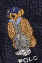 Αξεσουάρ Μάλλινο κασκόλ Polo Ralph Lauren 455981434 σκούρο μπλε