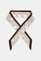 Elisabetta Franchi foulard in seta tessuto marrone FO10F56E2